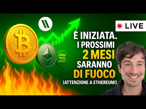 BITCOIN, CRYPTO: È INIZIATA. I PROSSIMI 2 MESI SARANNO DI FUOCO (ATTENZIONE A ETHEREUM!)