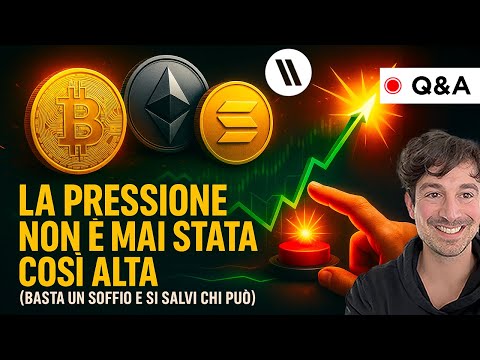 BITCOIN, CRYPTO: LA PRESSIONE NON È MAI STATA COSÌ ALTA (BASTA UN SOFFIO E SI SALVI CHI PUÒ)