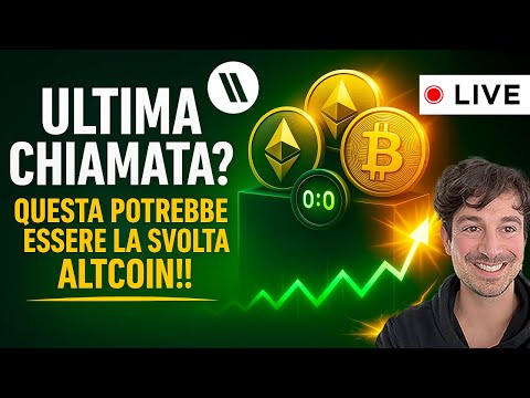 BITCOIN, CRYPTO: ULTIMA CHIAMATA? (QUESTA POTREBBE ESSERE LA SVOLTA ALTCOIN!!)