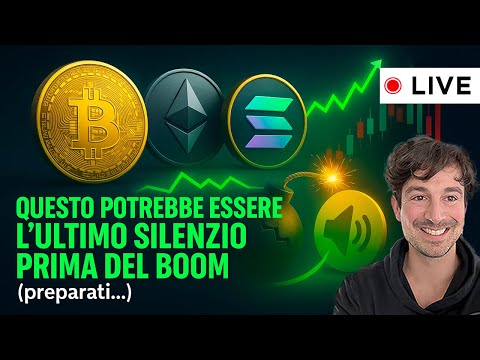 BITCOIN, CRYPTO: QUESTO POTREBBE ESSERE L’ULTIMO SILENZIO PRIMA DEL BOOM (preparati…)
