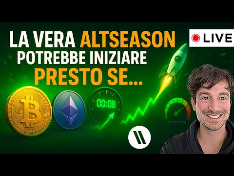 BITCOIN, CRYPTO: LA VERA ALTSEASON POTREBBE INIZIARE PRESTO SE…