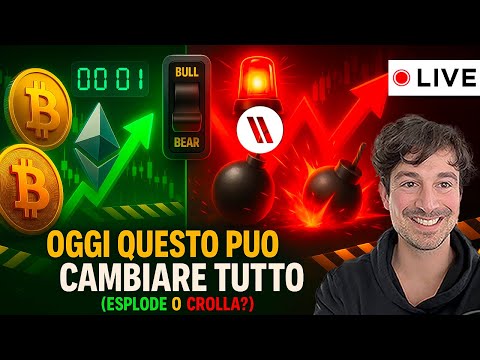 BITCOIN, CRYPTO: OGGI QUESTO PUÒ CAMBIARE TUTTO (ESPLODE O CROLLA?)