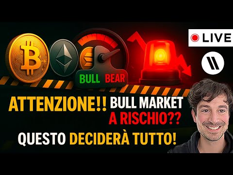 BITCOIN, CRYPTO: ATTENZIONE!! BULL MARKET A RISCHIO?? QUESTO DECIDERÀ TUTTO!
