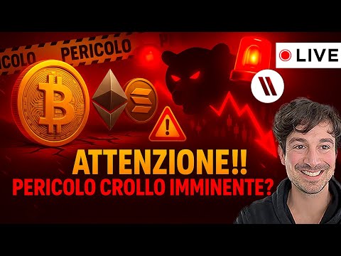 BITCOIN, CRYPTO: ATTENZIONE!! PERICOLO CROLLO IMMINENTE?