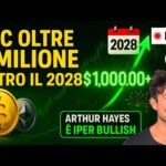 BITCOIN, CRYPTO: “BTC A PIÙ DI 1 MILIONE ENTRO IL 2028”. ARTHUR HAYES è IPER BULLISH