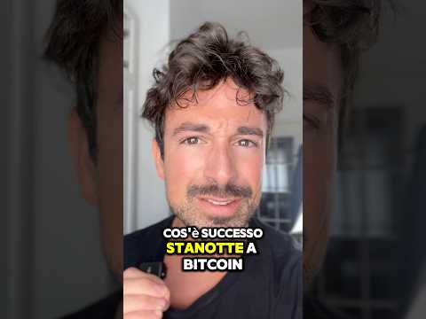 ⚠️PERCHÈ STANOTTE BITCOIN E CRYPTO SONO CROLLATI? #crypto #trading #bitcoin