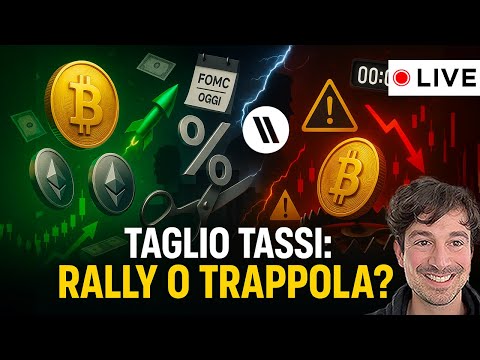 BITCOIN, CRYPTO: COSA SUCCEDERÀ SE POWELL TAGLIA I TASSI? (RALLY O TRAPPOLA?)