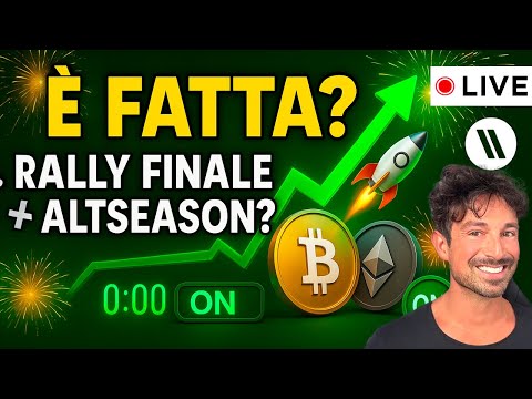 BITCOIN, CRYPTO: È FATTA? STA PER INIZIARE L’ULTIMO GRANDE RALLY E ALTSEASON IMMINENTE?