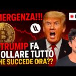 BITCOIN, CRYPTO: EMERGENZA!!! TRUMP FA CROLLARE TUTTO!! CHE SUCCEDE ORA??