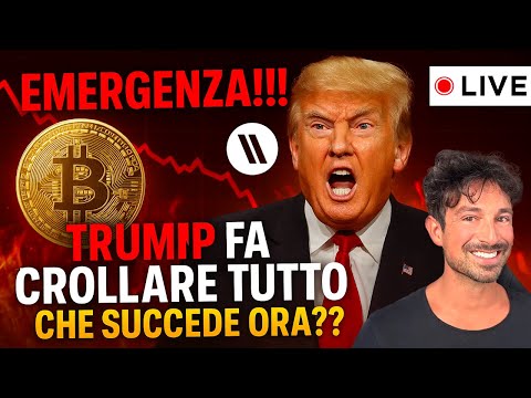 BITCOIN, CRYPTO: EMERGENZA!!! TRUMP FA CROLLARE TUTTO!! CHE SUCCEDE ORA??