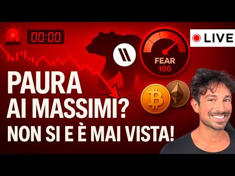 BITCOIN, CRYPTO: UNA COSA COSÌ NON SI È MAI VISTA! (TOP del CICLO con PAURA ai MASSIMI?)