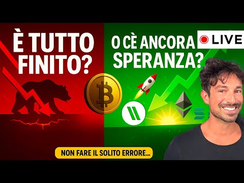 BITCOIN, CRYPTO: È TUTTO FINITO O C’È ANCORA SPERANZA? (NON FARE IL SOLITO ERRORE…)