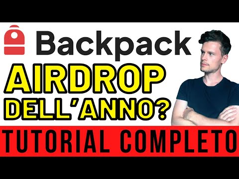 🚨 SARA’ TARDI QUANDO NE PARLERANNO TUTTI 🚨 BACKPACK: TUTORIAL COMPLETO