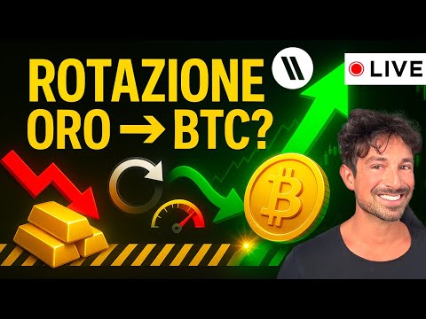 BITCOIN, CRYPTO: IN ARRIVO LA GRANDE ROTAZIONE DA ORO A BTC?