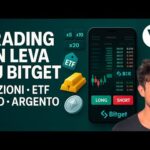 COME FARE TRADING DI AZIONI, ETF, ORO, ARGENTO in LEVA LONG e SHORT SU BITGET