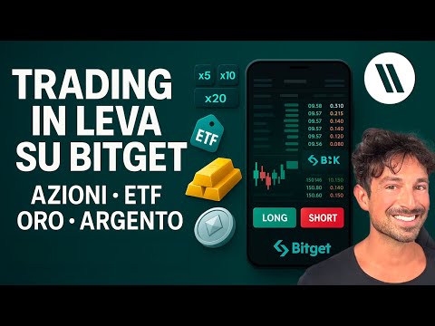 COME FARE TRADING DI AZIONI, ETF, ORO, ARGENTO in LEVA LONG e SHORT SU BITGET