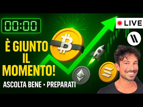 BITCOIN, CRYPTO: CI SIAMO, È GIUNTO IL MOMENTO! (ASCOLTA BENE E PREPARATI)