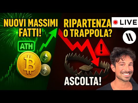 BITCOIN, CRYPTO: NUOVI MASSIMI FATTI!! STA PER RIPARTIRE TUTTO O È UN’ALTRA TRAPPOLA??? (ASCOLTA!)