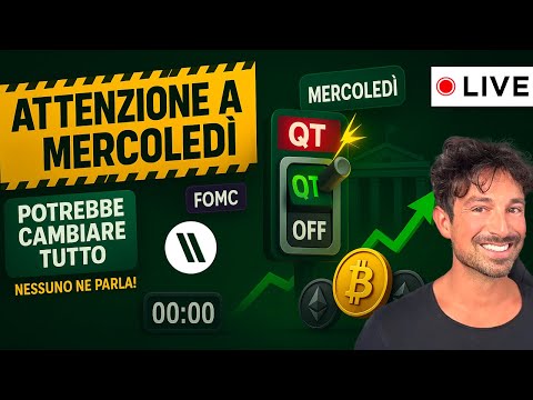 BITCOIN, CRYPTO: ATTENZIONE A MERCOLEDÌ (POTREBBE CAMBIARE TUTTO MA NESSUNO NE PARLA!)