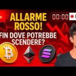BITCOIN, CRYPTO: ALLARME ROSSO!! FIN DOVE POTREBBE SCENDERE?