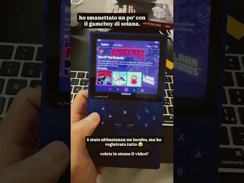 HO PROVATO E GIOCATO CON IL GAMEBOY DI SOLANA! #trading #crypto #bitcoin