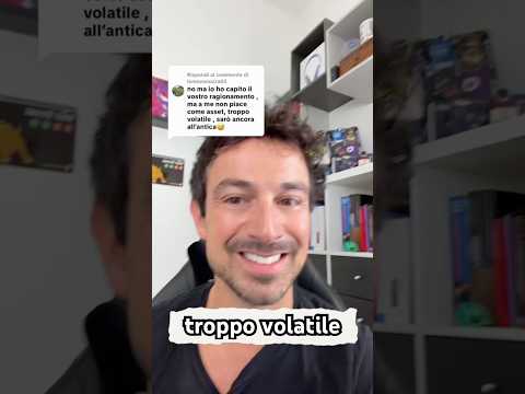 A ME BITCOIN NON PIACE, TROPPO VOLATILE #trading #crypto #bitcoin