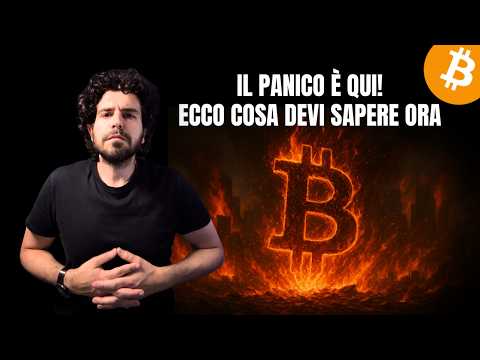 Bitcoin e Crypto: Il Panico È Qui. Ecco Cosa Devi Capire ORA