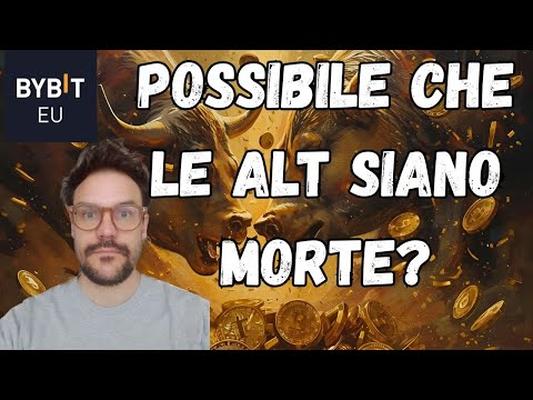 NON E’ POSSIBILE! LE ALTCOIN SI RIPRENDERANNO MAI?! GUARDATE QUESTI STRUMENTI!