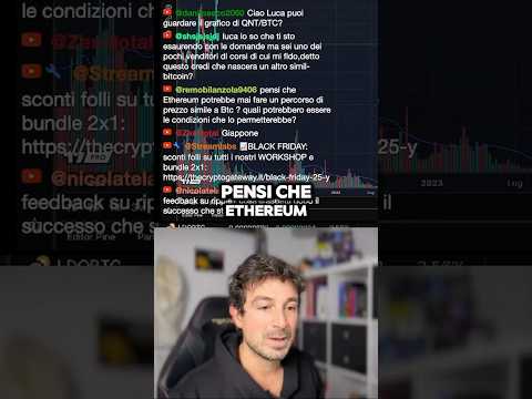 🚨ETHEREUM POTREBBE FARE UN PERCORSO DI PREZZO COME BITCOIN? #trading #crypto #bitcoin
