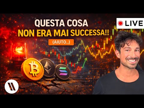 BITCOIN, CRYPTO: QUESTA COSA NON ERA MAI SUCCESSA!! (AIUTO…)