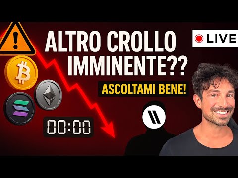 BITCOIN, CRYPTO: EMERGENZA! ALTRO CROLLO IMMINENTE?? (ASCOLTAMI BENE)