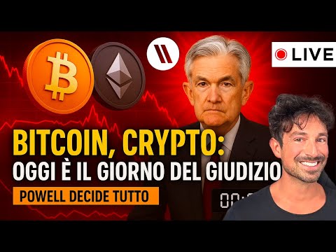 BITCOIN, CRYPTO: OGGI È IL GIORNO DEL GIUDIZIO (POWELL DECIDE TUTTO). MASSIMA ALLERTA!!!