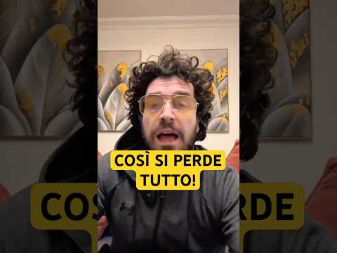 Anticipare il mercato è come perdere tutto