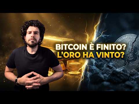 Bitcoin crolla mentre l’oro esplode  La verità