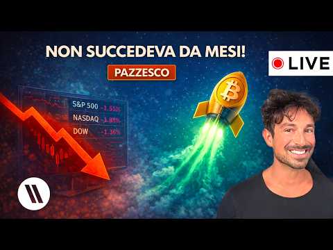 BITCOIN, CRYPTO: NON SUCCEDEVA DA MESI! (BTC sale, Azionario scende)