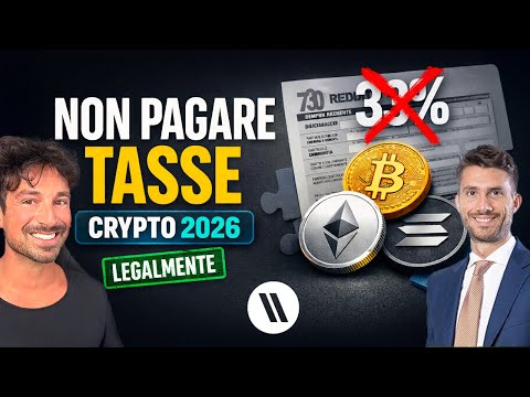 Come NON PAGARE TASSE sulle crypto LEGALMENTE nel 2026 (o pagarne il meno possibile)