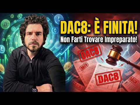 Crypto e Fisco: Dal 2026 Cambia Tutto ⚠️ DAC8 Spiegata Senza Giri di Parole