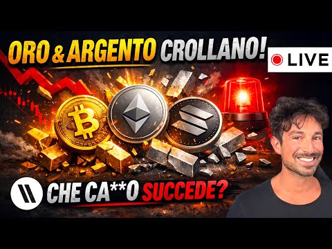 BITCOIN, CRYPTO: ORO E ARGENTO CROLLANO MALISSIMO! CHE CA**O STA SUCCEDENDO??