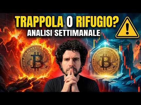 Bitcoin Sotto Stress: Rifugio o Falsa Reazione? ⚠️ Analisi Settimanale