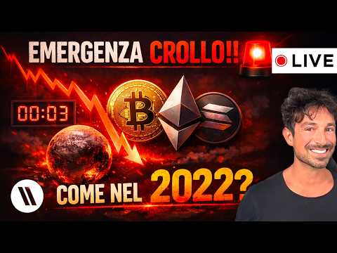 BITCOIN, CRYPTO: EMERGENZA CROLLO!! STA SUCCEDENDO COME NEL 2022? (URGENTE!)