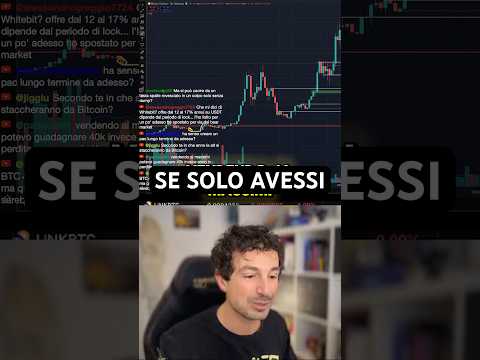 ⚠️NON HA SENSO RAGIONARE COL SENNO DI POI #crypto #trading #bitcoin