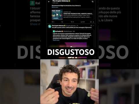 🤮QUESTA COSA É DISGUSTOSA #crypto #bitcoin #trading