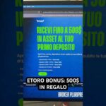 💰ETORO BONUS: 500$ REGALATI IN UN ASSET A SCELTA DOPO IL PRIMO DEPOSITO #trading #crypto #bitcoin