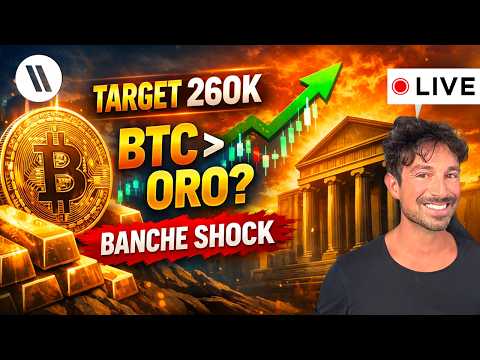 BITCOIN, CRYPTO: “TARGET 260K, BTC È MEGLIO DELL’ORO”. PREVISIONI SHOCK DELLE BANCHE