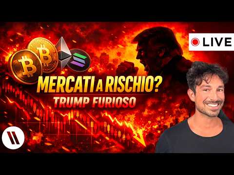 BITCOIN, CRYPTO: TRUMP STA PER FARE AFFONDARE DI NUOVO I MERCATI? (È INCA**ATO NERO!!)