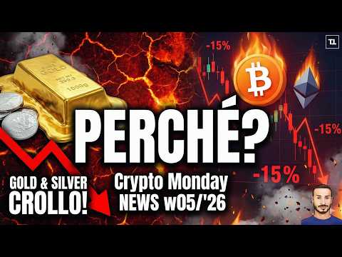 CROLLO Gold & Silver, Bitcoin & Ethereum. PERCHE’? 🆘 Crypto Monday NEWS w05/’26