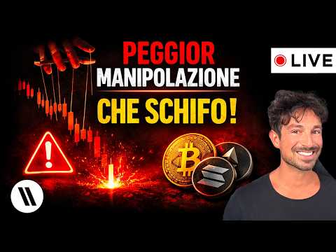 BITCOIN, CRYPTO: QUESTA È LA PEGGIOR MANIPOLAZIONE DI SEMPRE (CHE SCHIFO!)