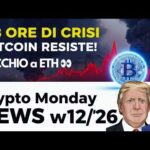 48 ORE di CRISI, ma non per BITCOIN ! 📉 Crypto Monday NEWS w12/’26