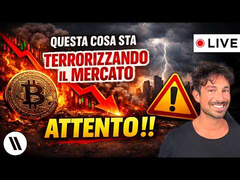 BITCOIN, CRYPTO: QUESTA COSA STA TERRORIZZANDO IL MERCATO (ATTENTO!!)