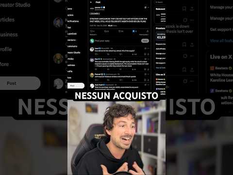 ⚠️MICHAEL SAYLOR NON HA COMPRATO BITCOIN. É GRAVE? #trading #crypto #bitcoin